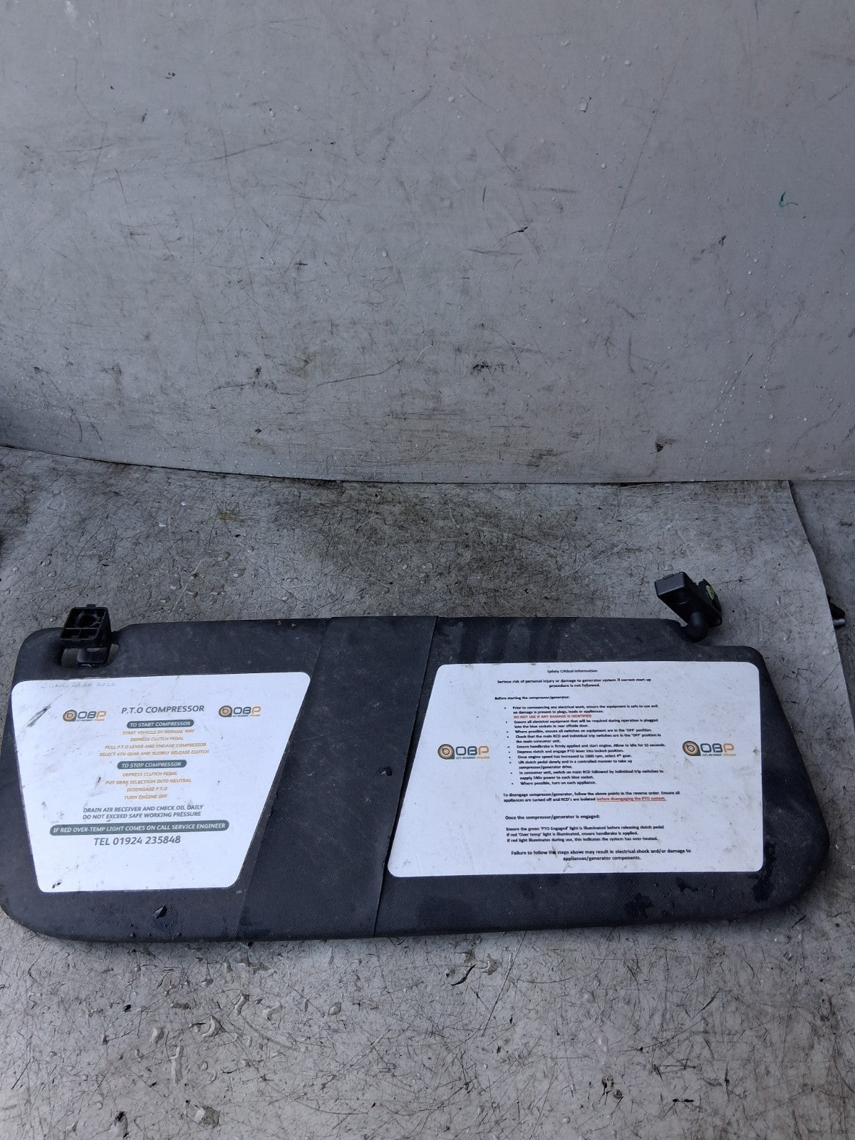 2021 MERCEDES-BENZ SPRINTER OS DRIVER SIDE FRONT INTERIOR SUN VISOR A9108102401