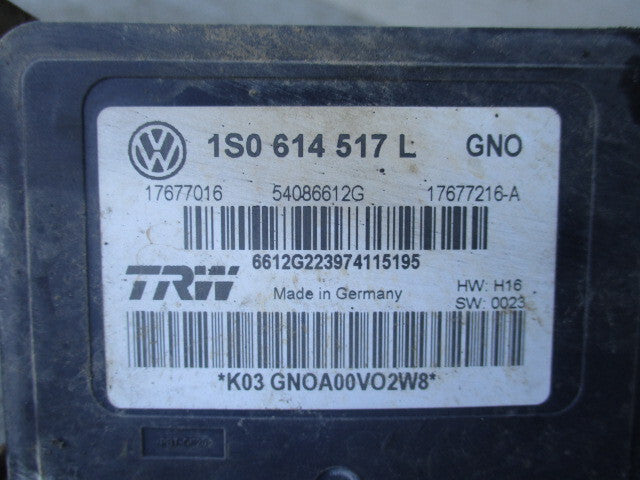2015 VOLKSWAGEN UP 1.0 PETROL ABS PUMP MODULATOR 1S06145171