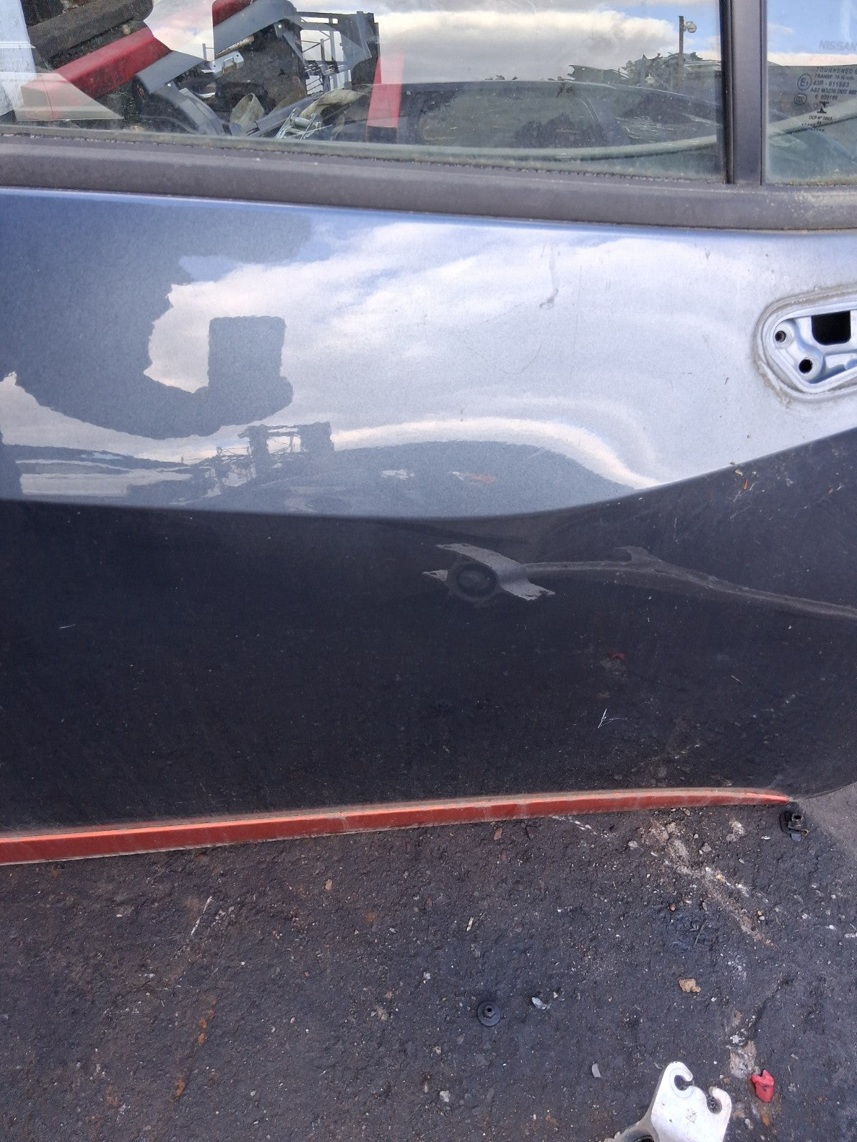 2018 NISSAN MICRA K14 OSF DRIVER SIDE FRONT COMPLETE DOOR GREY TITANIUM KPN