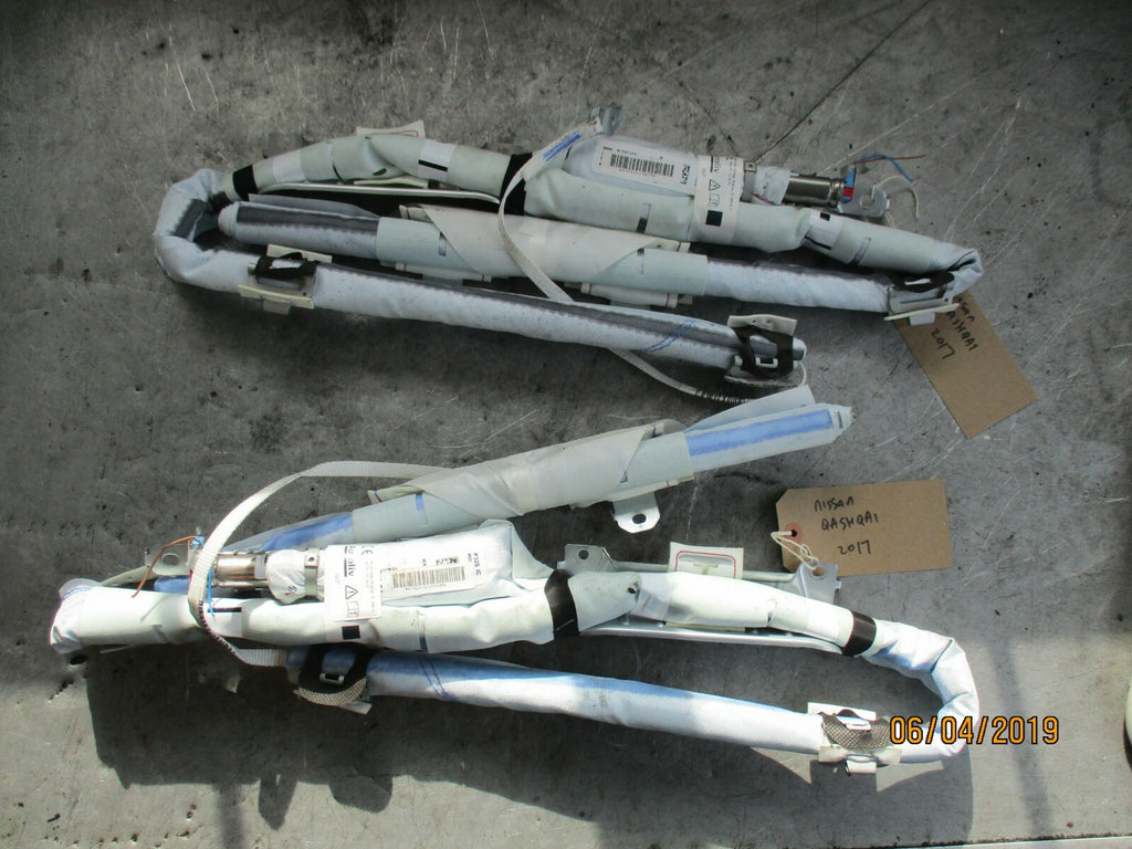NISSAN QASHQAI J11 (MK2) OS NS DRIVER PASSENGER SIDE ROOF CURTAIN AIRBAGS