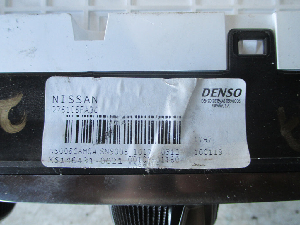 NISSAN MICRA K14 2020 HEATER AC CLIMATE CONTROL SWITCH PANEL 275105FA3C