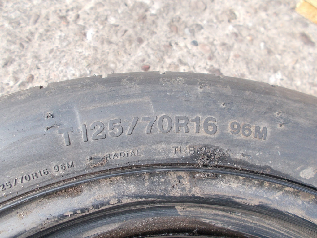 VOLKSWAGEN GOLF HANKOOK 5 STUD 16 INCH SPACE SAVER WHEEL 125/70 R16 HA42160927
