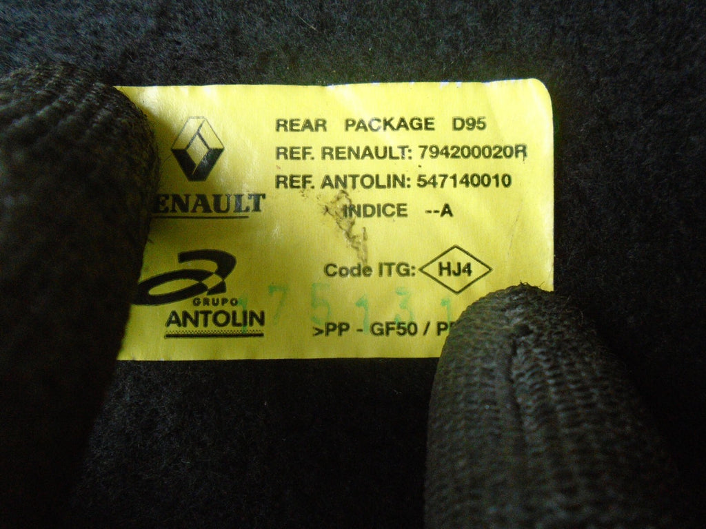 RENAULT MEGANE MK3 2012 3 DOOR REAR PARCEL SHELF LOAD COVER 794200020R