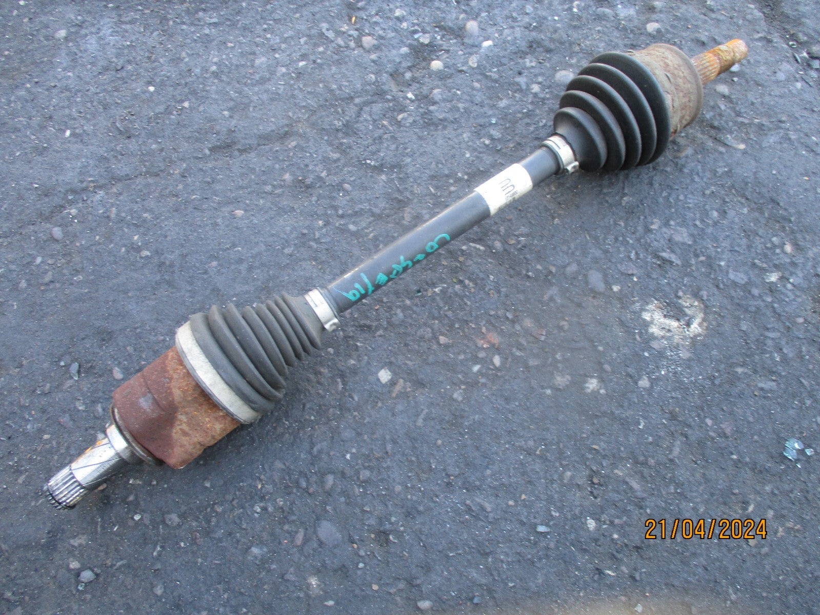 VAUXHALL CORSA E 2019 1.4 PETROL MANUAL NS PASSENGER SIDE DRIVESHAFT 13149830