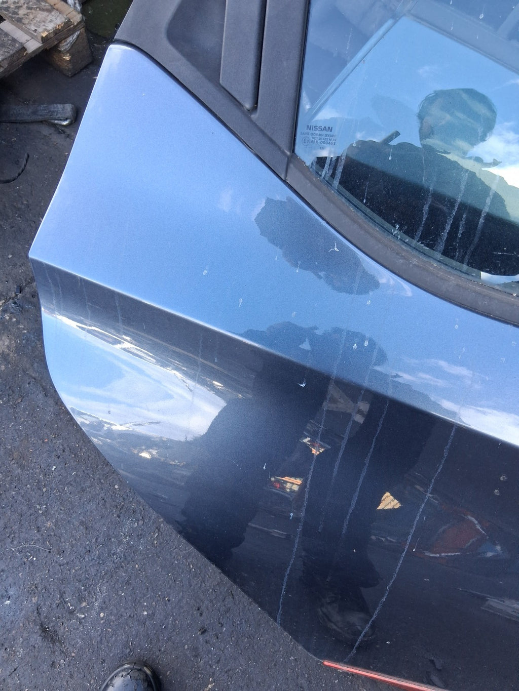 2018 NISSAN MICRA K14 OSR DRIVER SIDE REAR COMPLETE DOOR GREY TITANIUM KPN