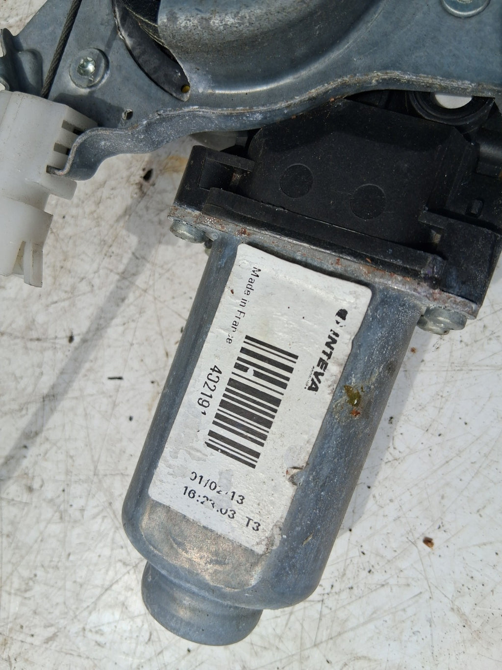 2013 NISSAN QASHQAI J10 NSR REAR PASSENGER SIDE WINDOW MOTOR REGULATOR 119766