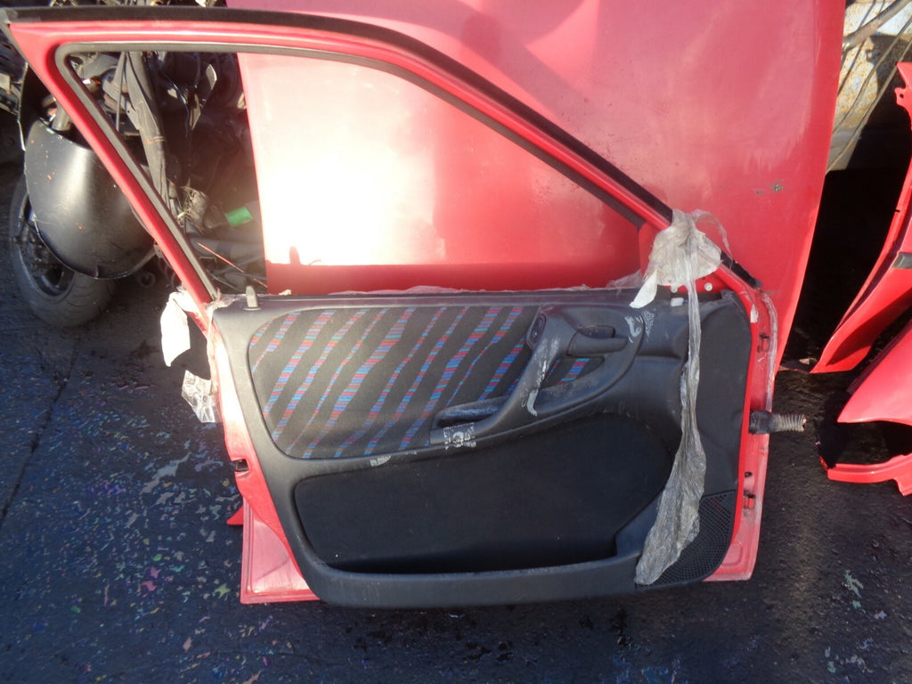 VAUXHALL ASTRA F MK3 5 DOOR NSF PASSENGER SIDE FRONT COMPLETE DOOR RED