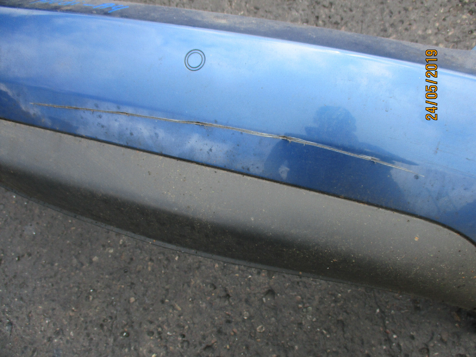 AUDI A4 B6 ESTATE REAR BUMPER COMPLETE BLUE