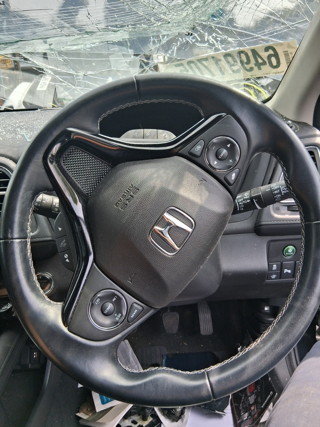 2020 HONDA HR-V FACELIFT MULTIFUNCTIONAL STEERING WHEEL BLACK WITHOUT AIRBAG