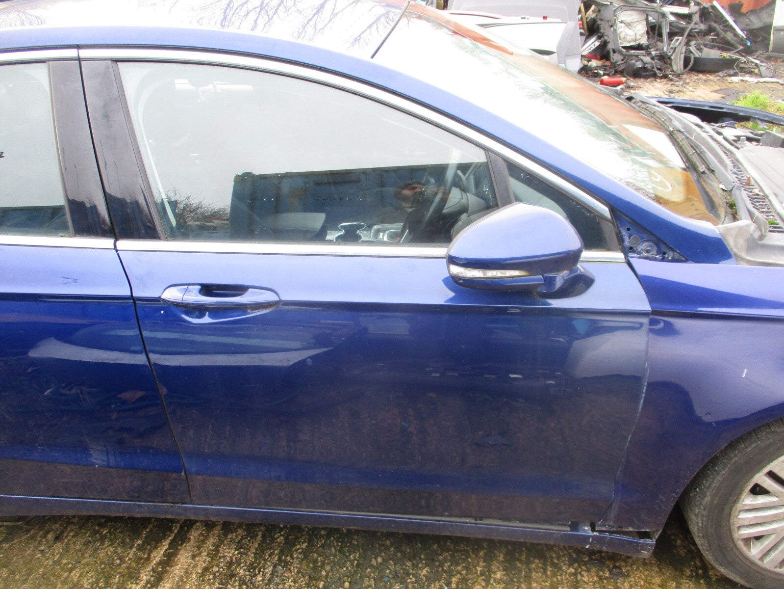 2017 FORD MONDEO MK5 OSF DRIVER SIDE FRONT BARE DOOR BLUE LD