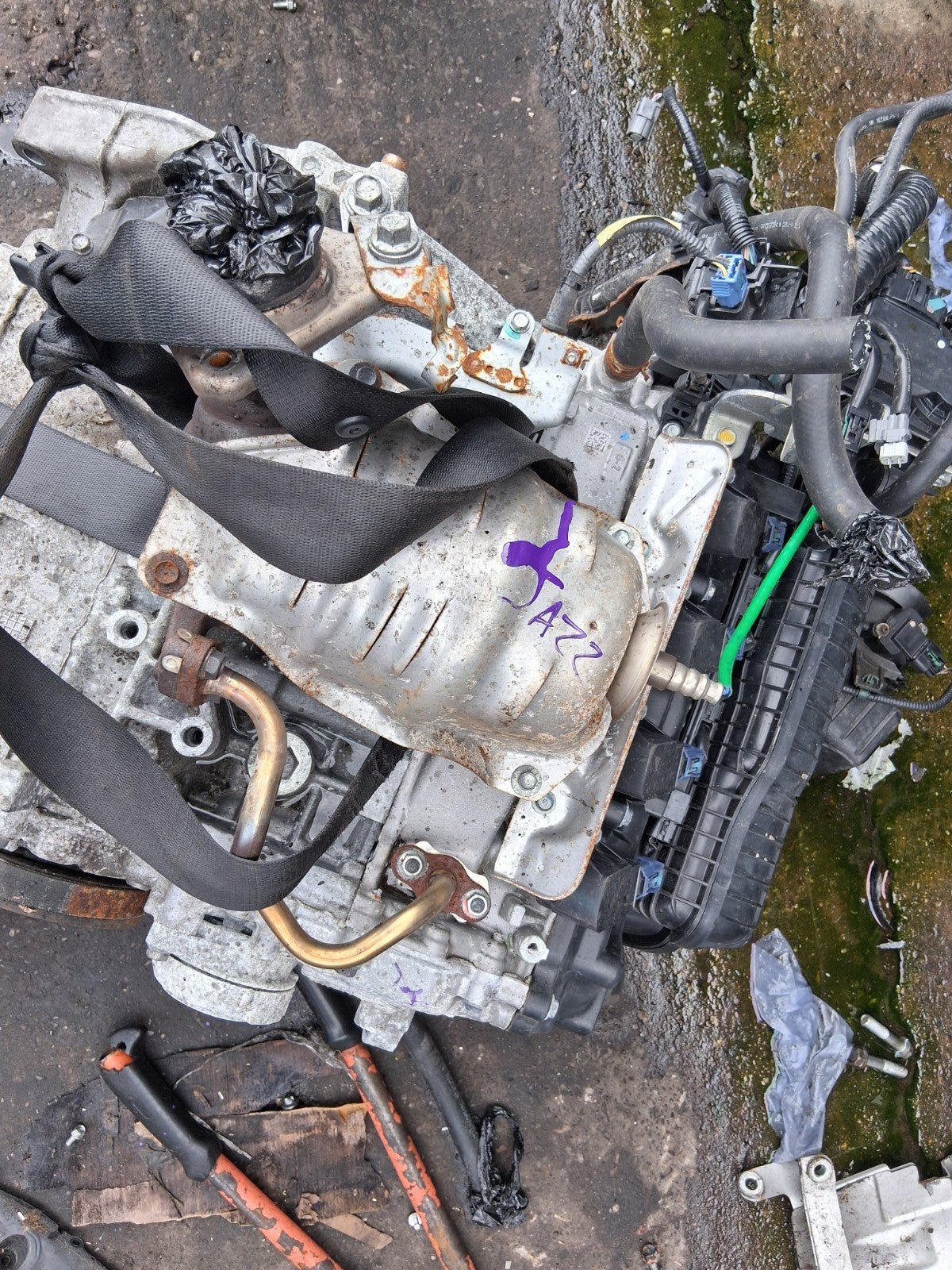2014 HONDA JAZZ MK3 1.3 PETROL COMPLETE ENGINE WITH PUMPS INJECTORS L13Z1