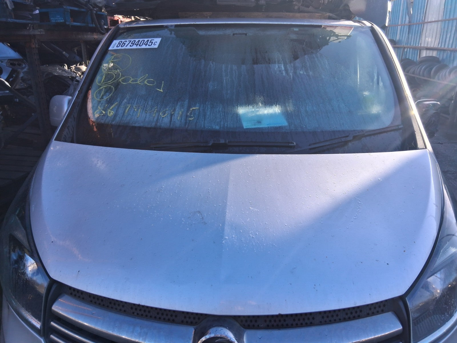 2017 VAUXHALL VIVARO MK2 FRONT BONNET HOOD PANEL PLATINUM SILVER L193