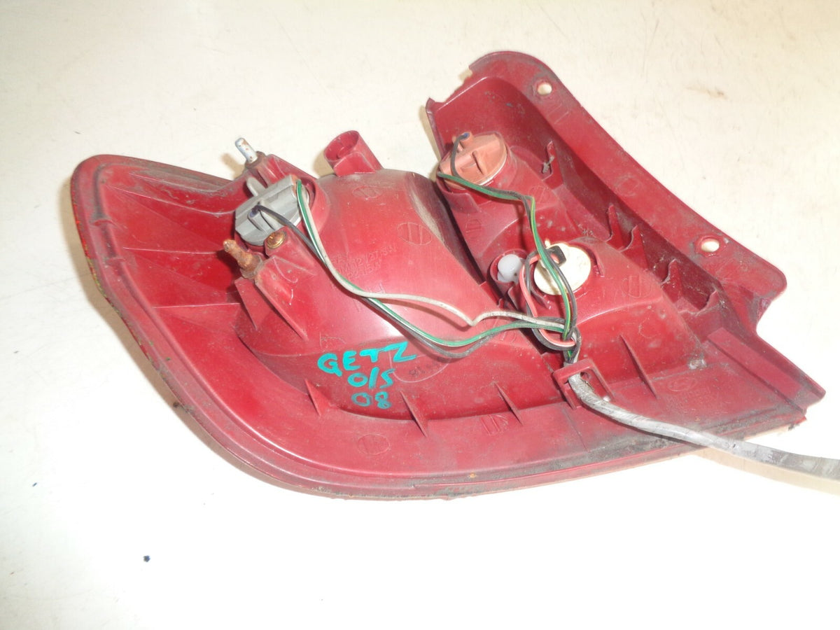HYUNDAI GETZ 2008 OSR DRIVER SIDE REAR TAIL LIGHT TAIL LAMP 924021C5XX