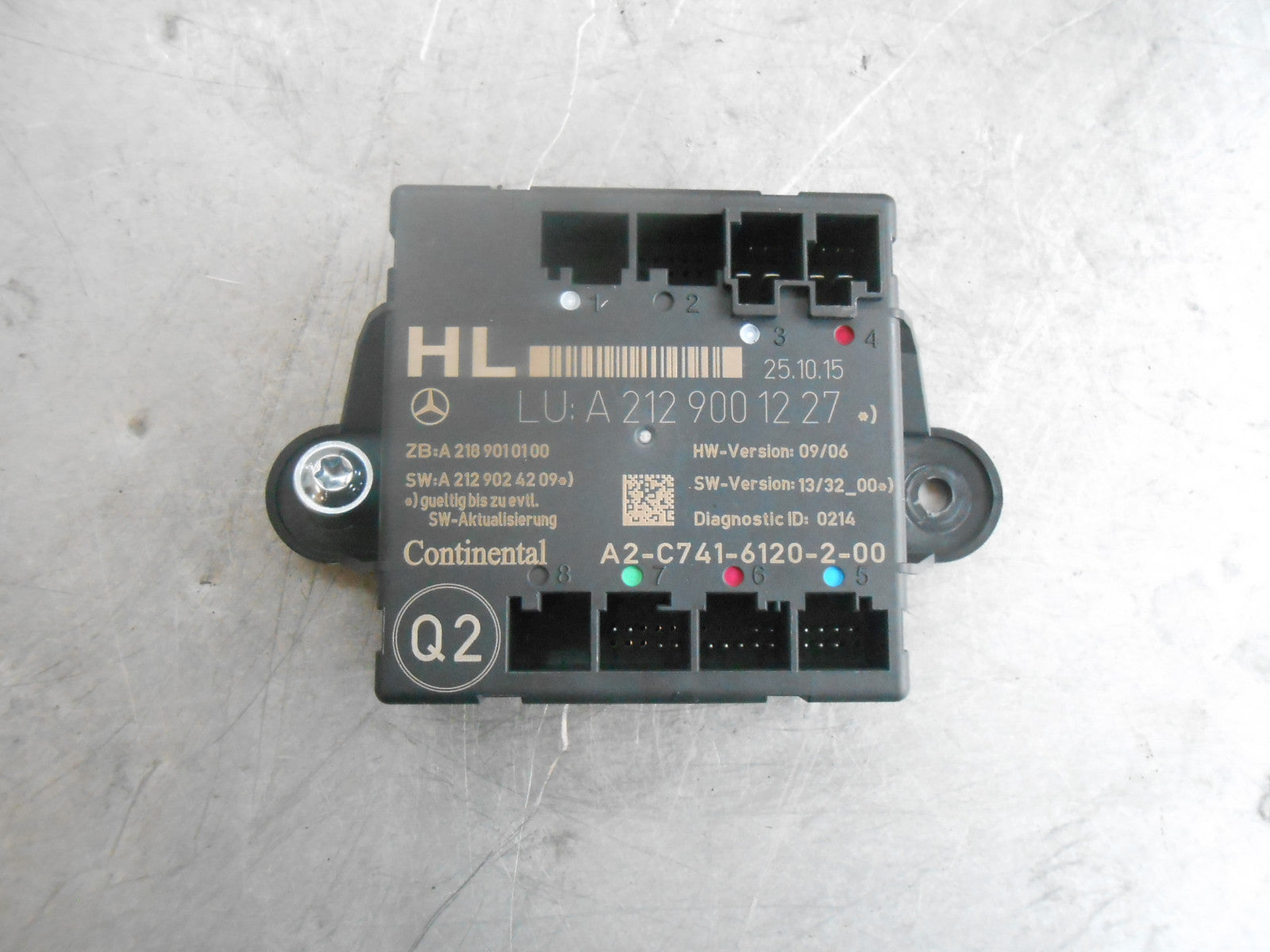 MERCEDES E CLASS W212 OSR DRIVER REAR DOOR MODULE A2129001227