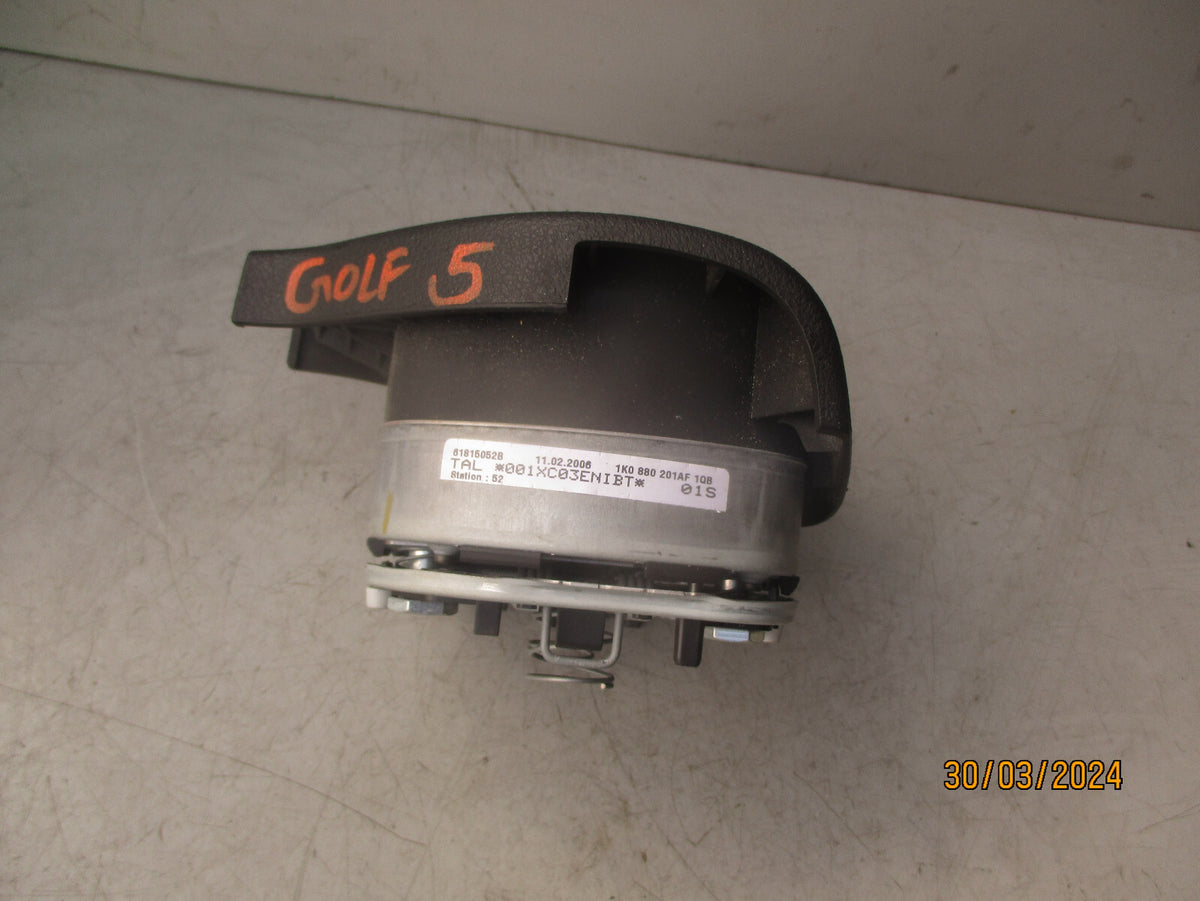 2005 VOLKSWAGEN GOLF MK5 DRIVER STEERING WHEEL AIRBAG 1K0880201AF1QB