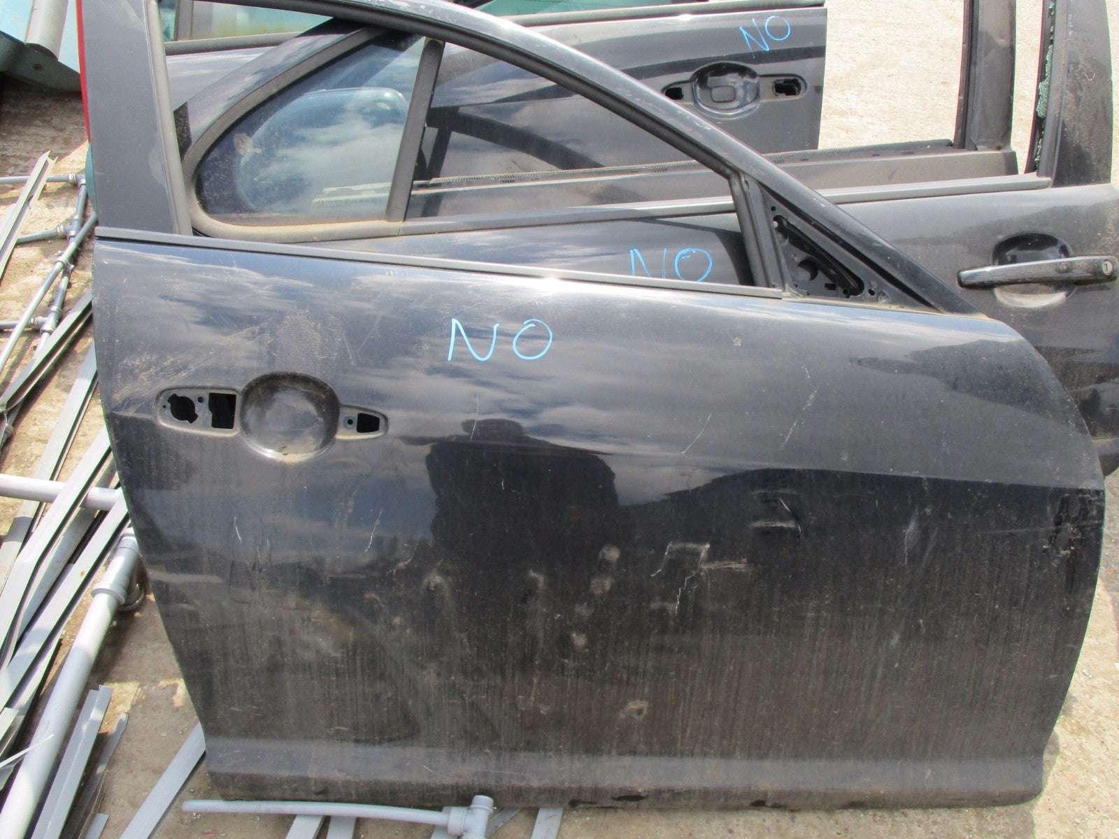 MAZDA RX8 SE17 COUPE 2003 OSF DRIVER SIDE FRONT BARE DOOR BLACK