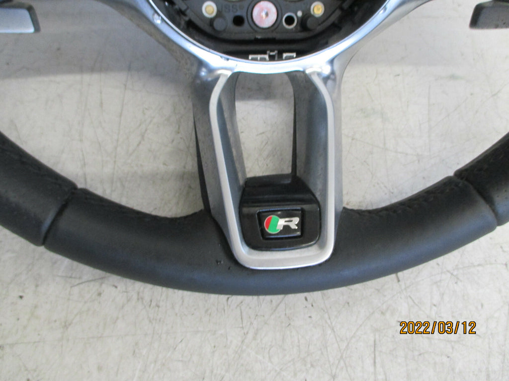 2019 JAGUAR XE R LINE MULTIFUNCTION LEATHER STEERING WHEEL lx733f563fb8pvj
