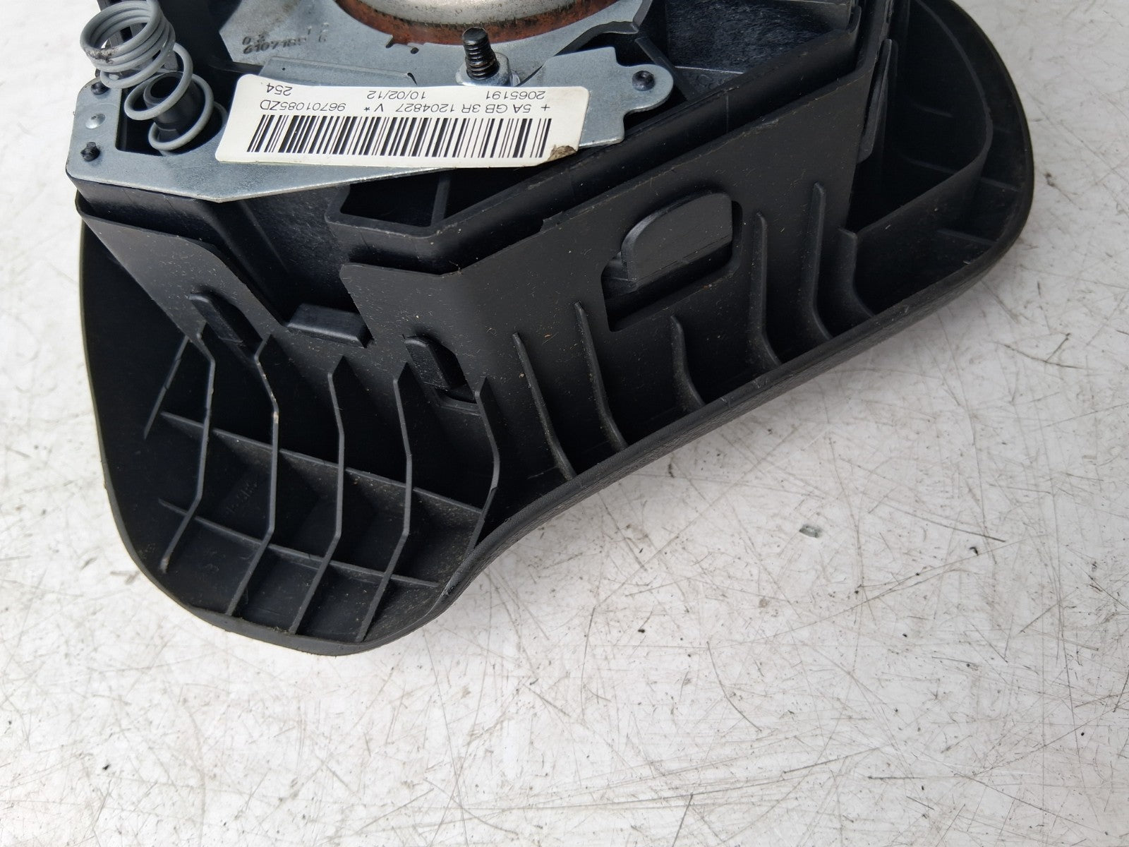 2012 PEUGEOT 207 STEERING WHEEL AIRBAG 96701085ZD