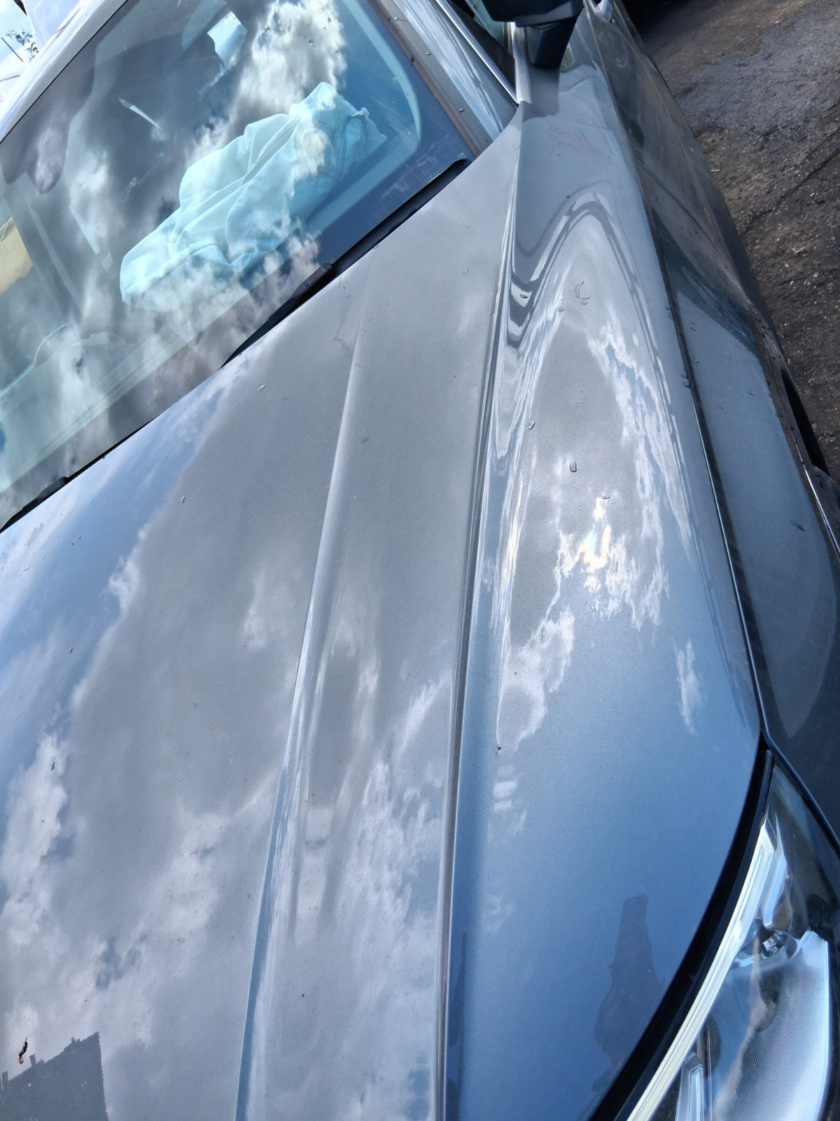 2019 AUDI Q5 FY FRONT BONNET HOOD PANEL DAMAGED MONSOON GREY METALLIC LX7R