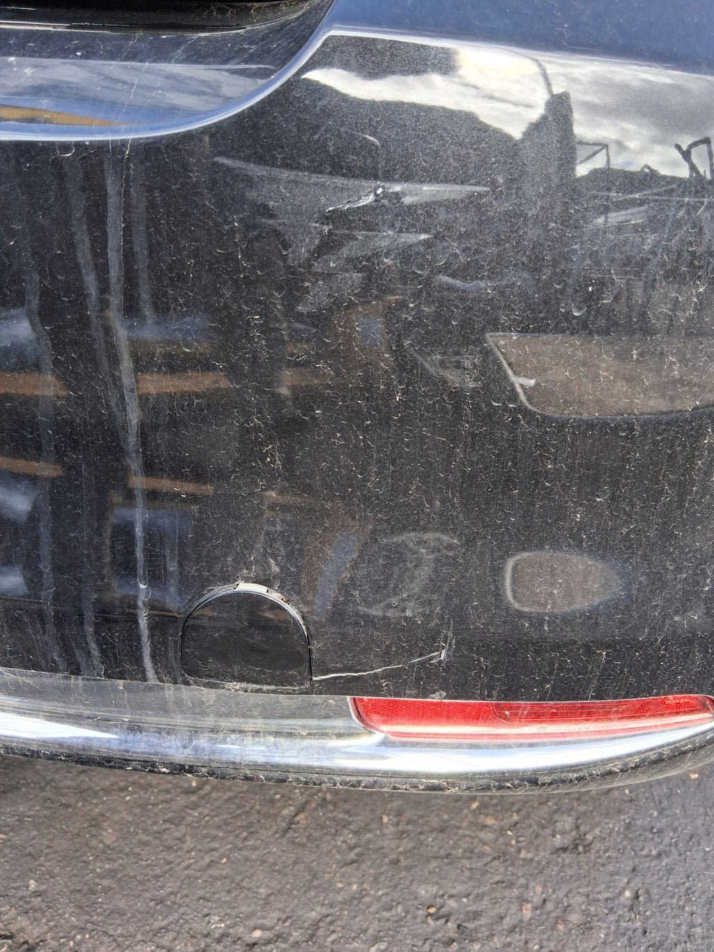 2025 FIAT 500 MHEV COMPLETE REAR BUMPER CARBON BLACK METALLIC 876