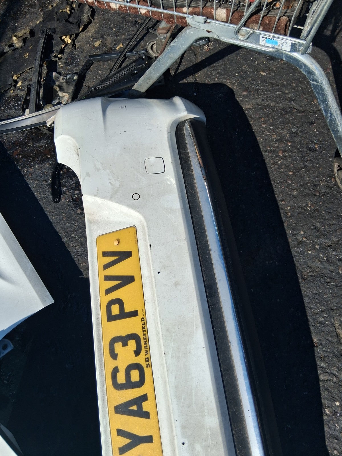 2013 CITROEN C4 MK2 COMPLETE REAR BUMPER WHITE