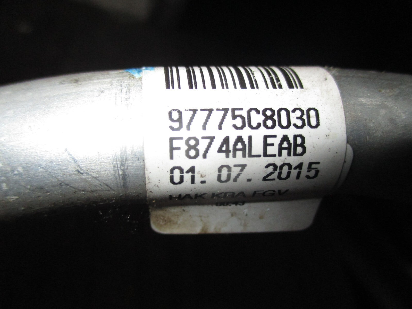 HYUNDAI 120 2016 MK2 AIR CONDITIONING PIPE HOSE 97775C8030