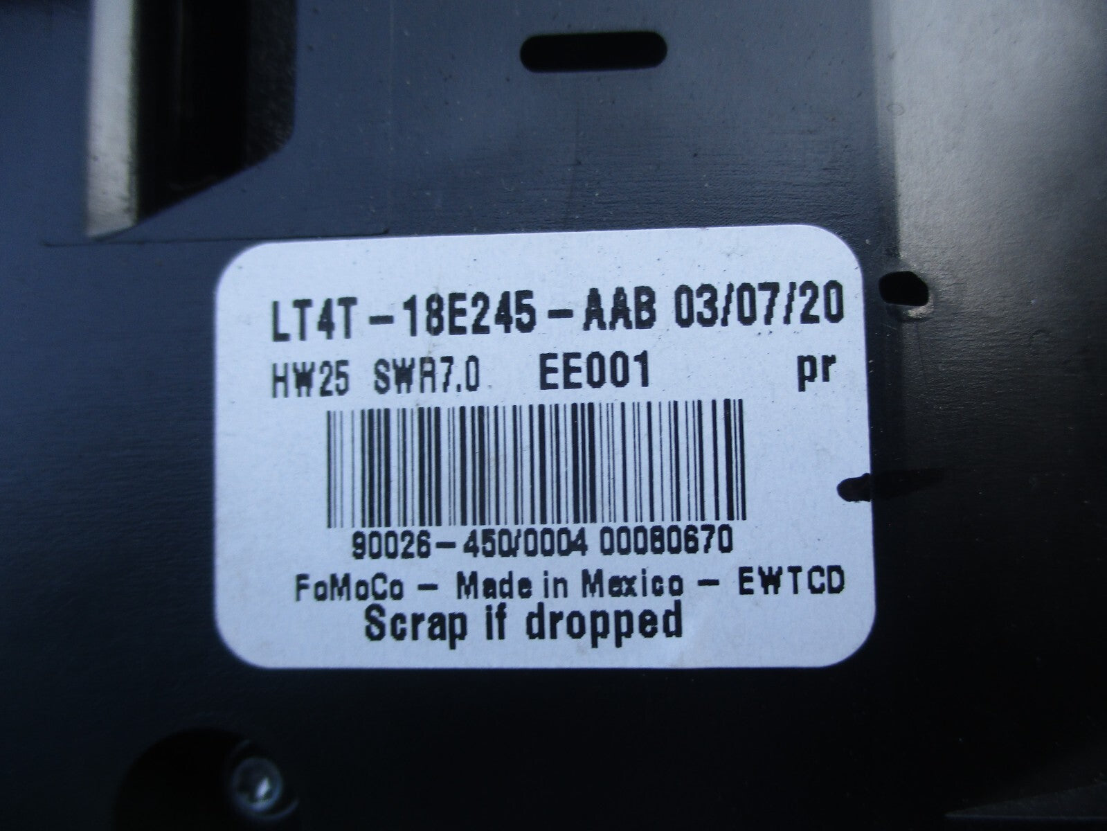 FORD GALAXY MK4 2020 HEATER AC CLIMATE CONTROL SWITCH PANEL LT4T18E245AAB