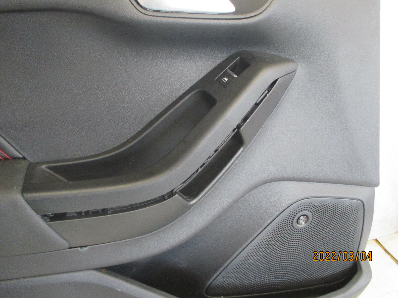 2021 FORD FIESTA MK8 5 DOOR NSF PASSENGER SIDE FRONT DOOR CARD PANEL RED STITCH