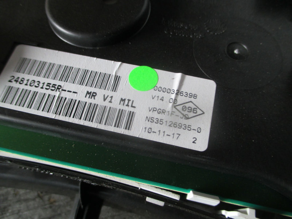 DACIA SANDERO 2018 1.0 SCe 75 SPEEDOMETER INSTRUMENT CLUSTER 0000326398