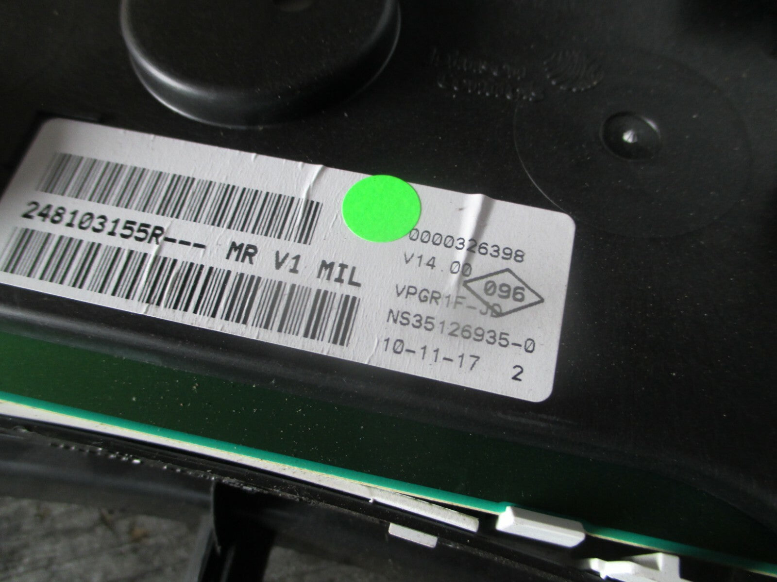 DACIA SANDERO 2018 1.0 SCe 75 SPEEDOMETER INSTRUMENT CLUSTER 0000326398
