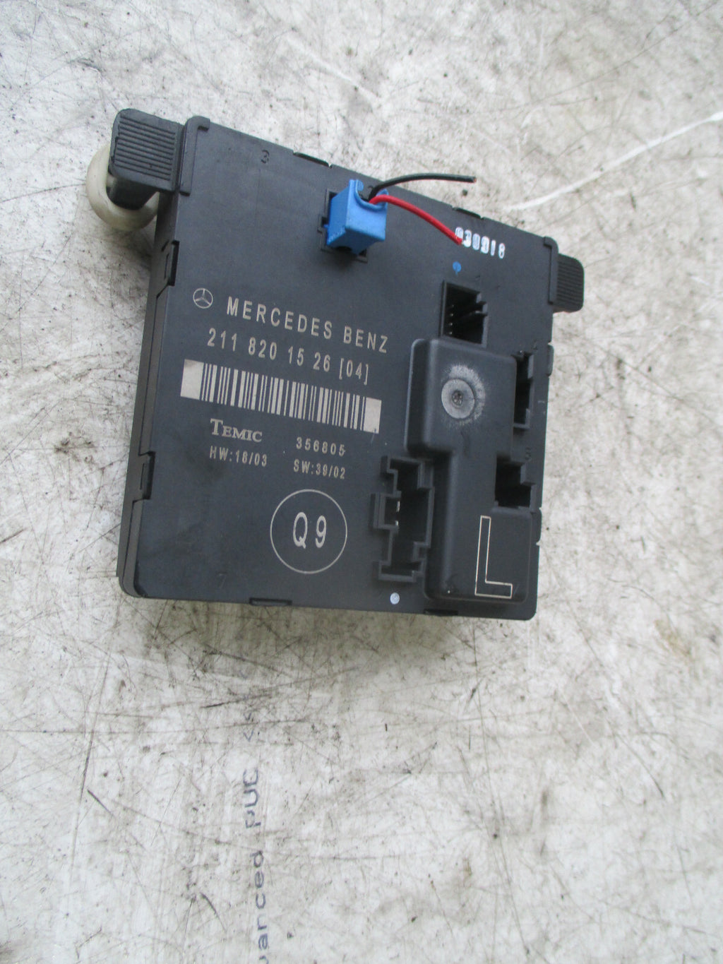 MERCEDES BENZ E CLASS W211 NS PASSENGER SIDE REAR DOOR CONTROL MODULE 2118201526