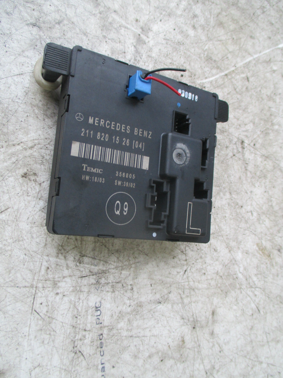 MERCEDES BENZ E CLASS W211 NS PASSENGER SIDE REAR DOOR CONTROL MODULE 2118201526