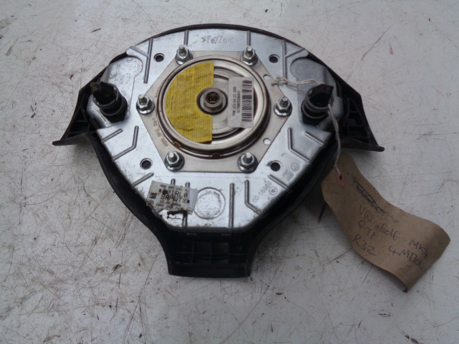 VW VOLKSWAGEN GOLF MK4 2000 STEERING WHEEL SAFETY BAG 3B0880201AL