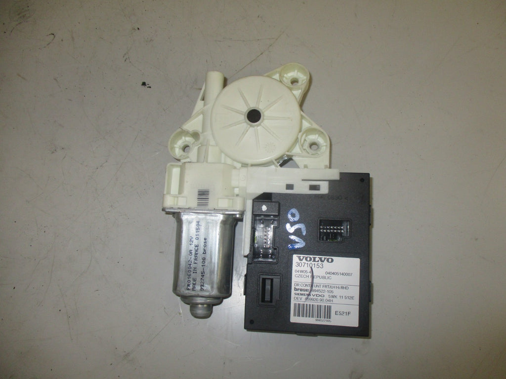 VOLVO V50 ESTATE NSF PASSENGER SIDE FRONT WINDOW MOTOR REGULATOR 30710153