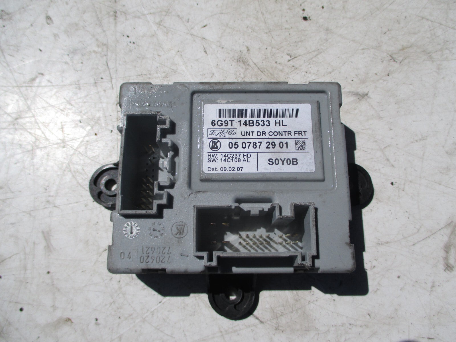 FORD S MAX S-MAX 2007 NSF PASSENGER FRONT DOOR CONTROL MODULE 6G9T14B533 HL