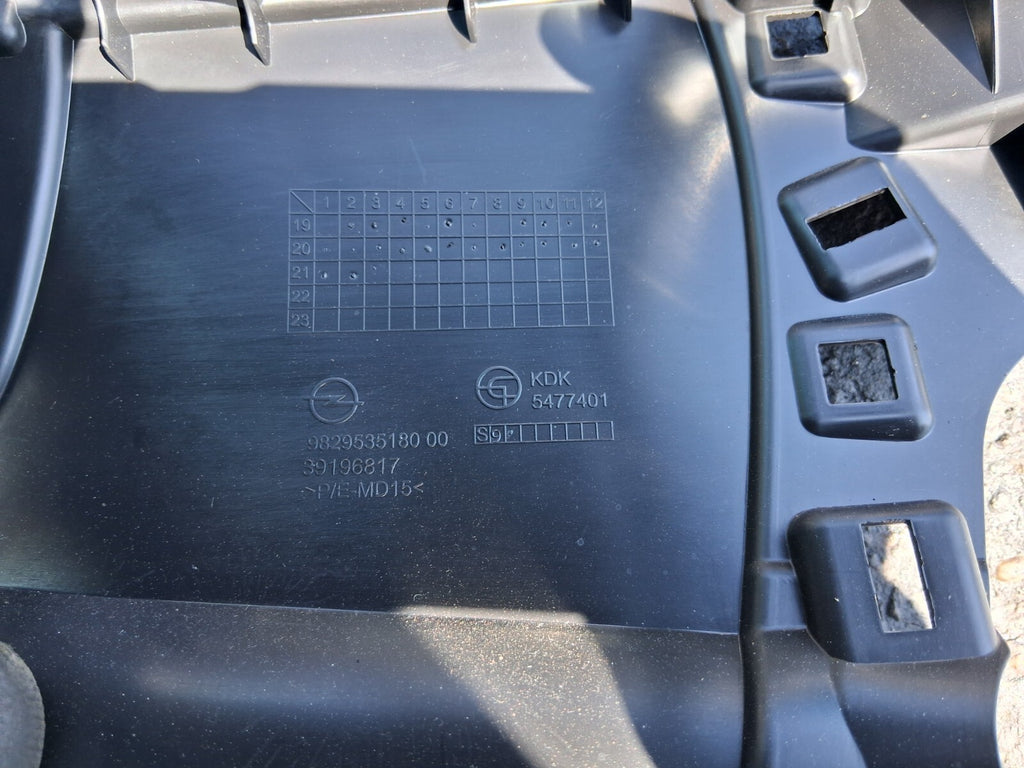 VAUXHALL CORSA F 2021 CENTRE CONSOLE SURROUND TRIM PANEL 9829535180