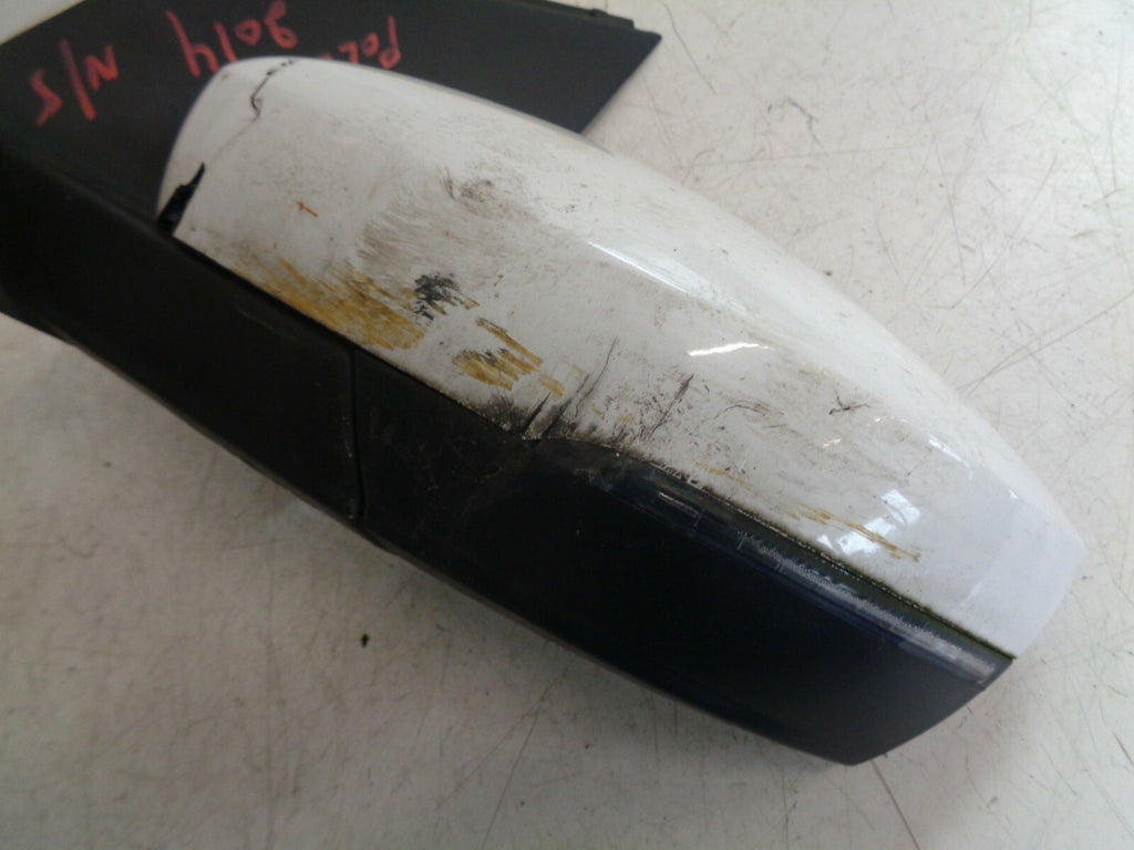 VW VOLKSWAGEN POLO 6R 2014 NS PASSENGER SIDE WING MIRROR WHITE 6R2857501BD