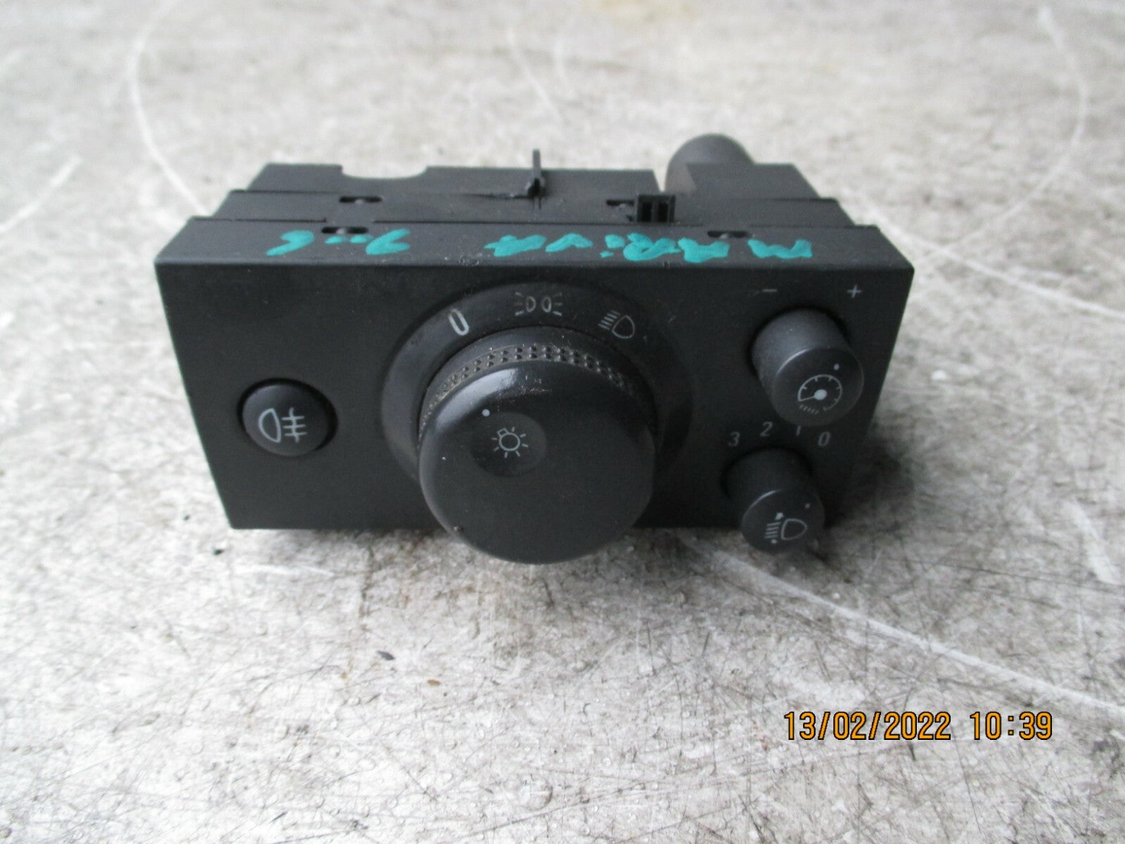 VAUXHALL MERIVA A 2006 MK1 HEADLIGHT ADJUSTMENT CONTROL SWITCH PANEL 93394756