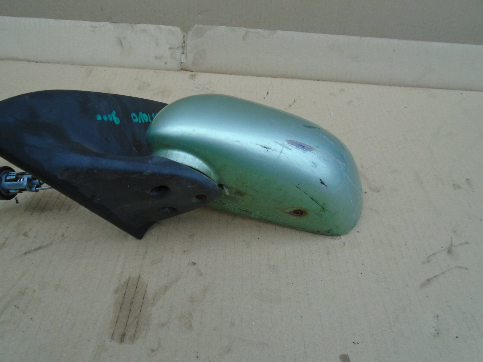 FIAT BRAVO 2000 NS PASSENGER SIDE MANUAL DOOR WING MIRROR GREEN