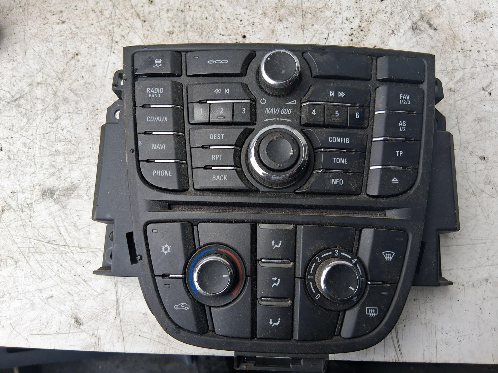 2016 VAUXHALL CORSA E AC HEATER CLIMATE SWITCH MULTIMEDIA SWITCH 13360093