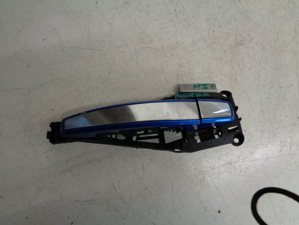VAUXHALL MOKKA M K1 2013 NSF PASSENGER FRONT EXTERIOR DOOR HANDLE CHROME BLUE