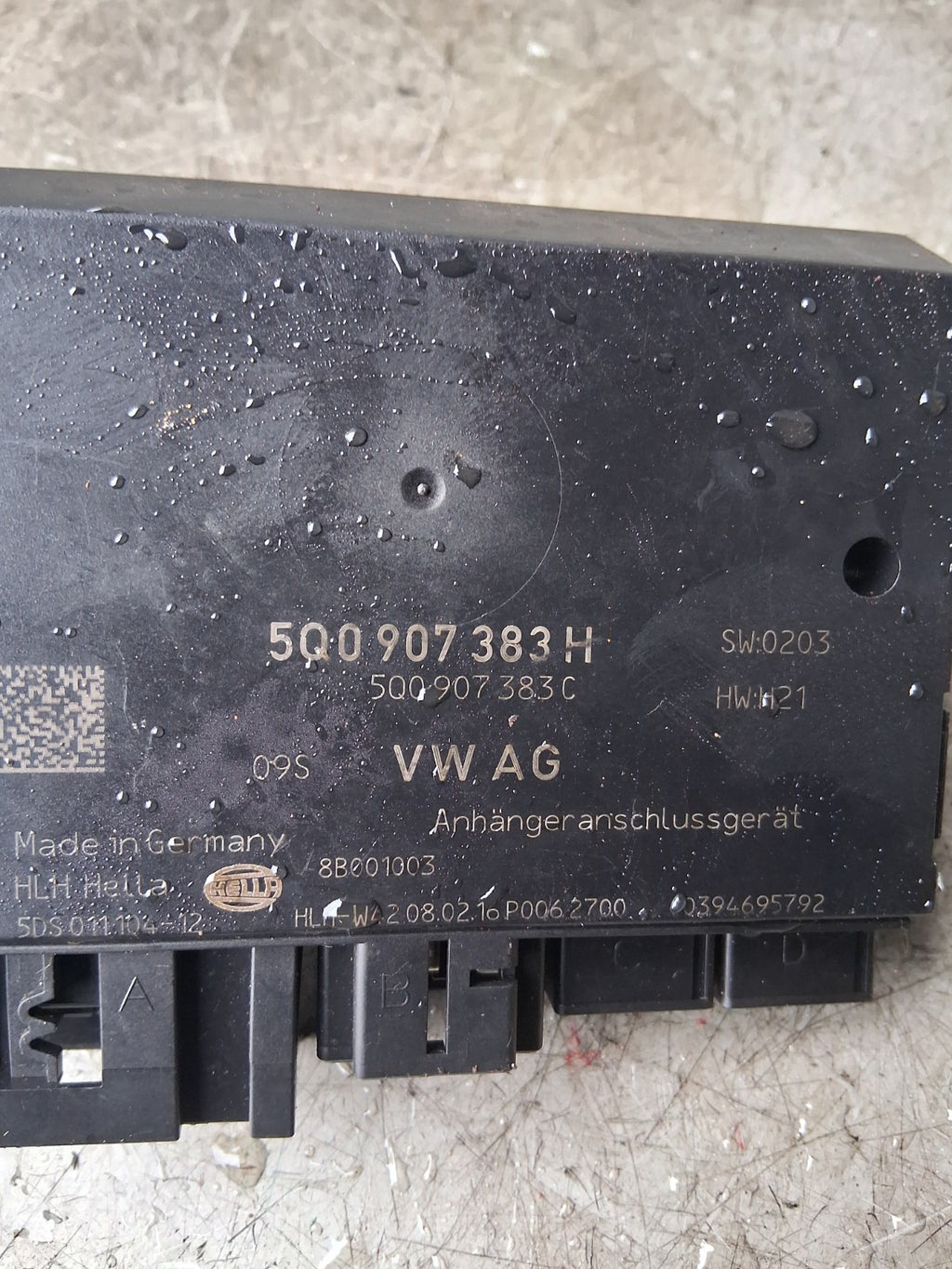 2016 VW VOLKSWAGEN GOLF CONTROL MODULE 5Q0907383C