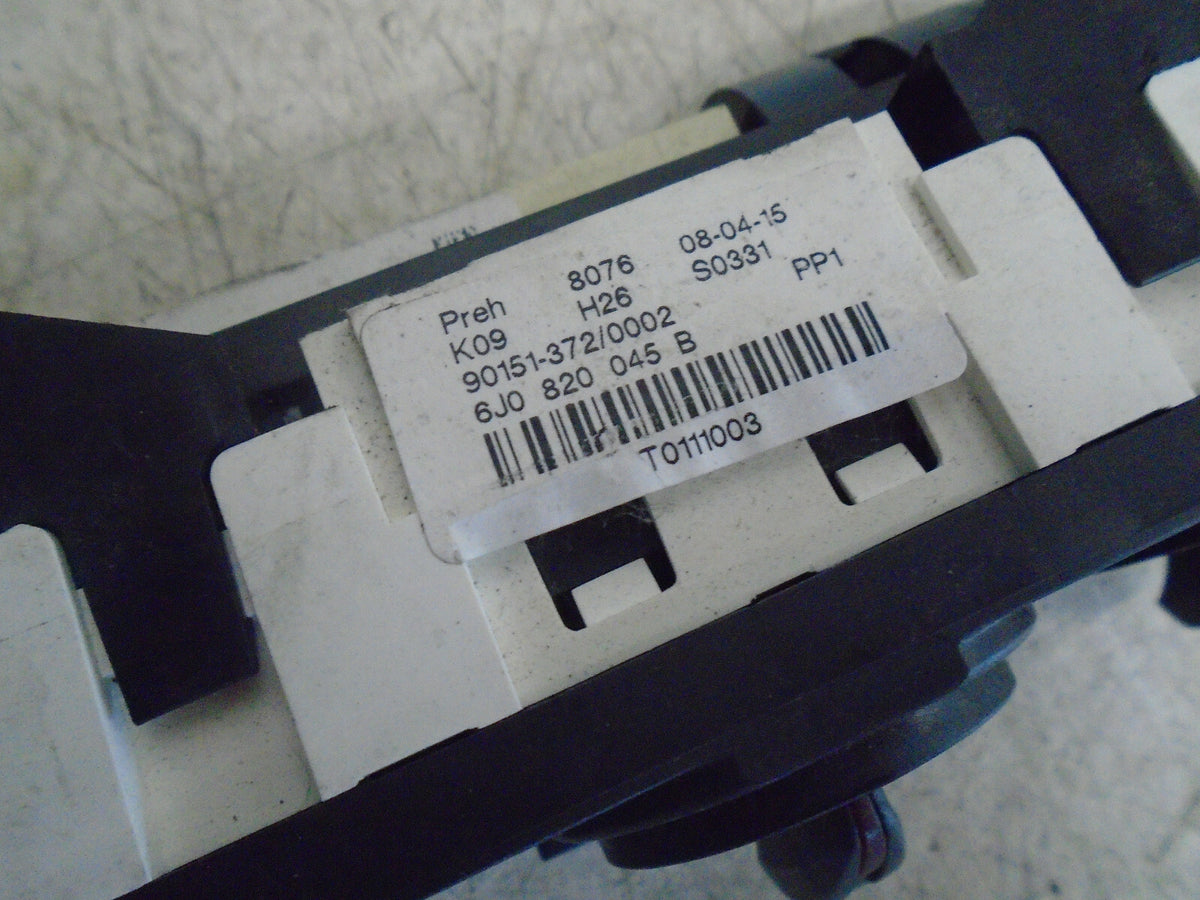 SEAT IBIZA MK4 6J 2014 AC HEATER CLIMATE CONTROL PANEL SWITCH 6J0820045B