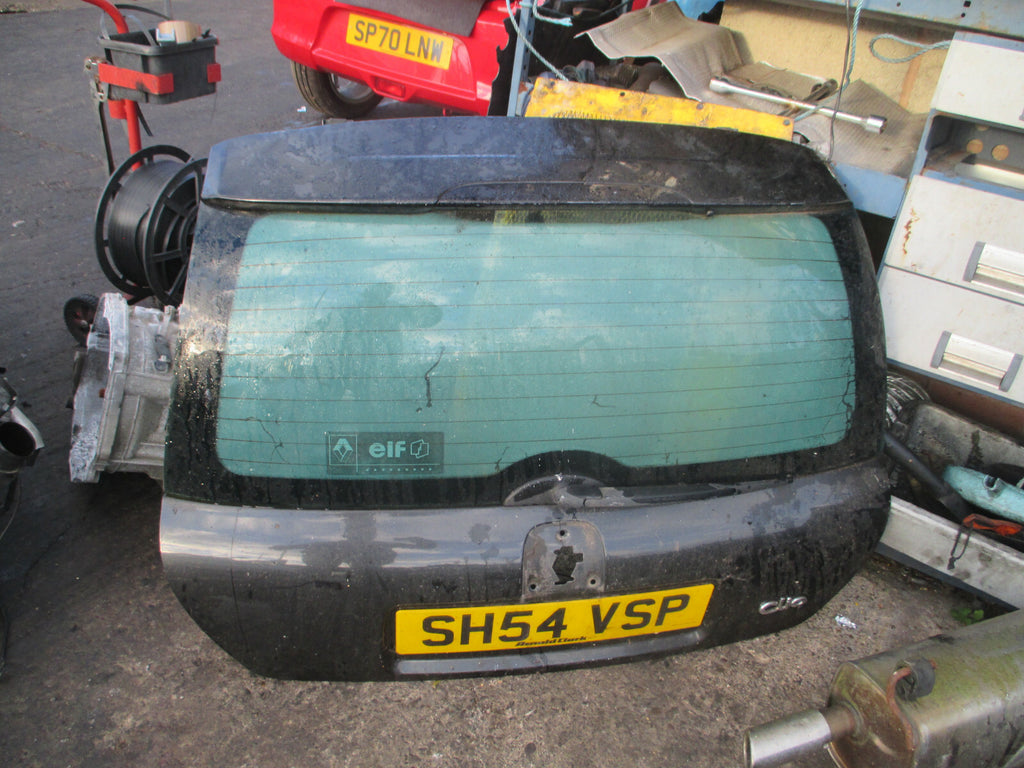 RENAULT CLIO MK2 REAR BARE TAILGATE BOOTLID BLACK