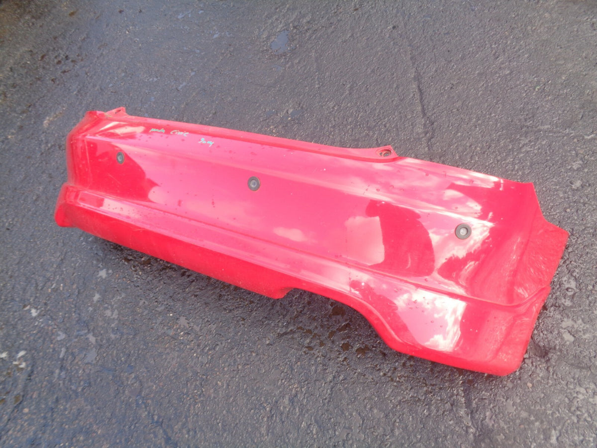 HONDA CIVIC R TYPE 2005 REAR COMPLETE BUMPER + PDC SENSOR RED