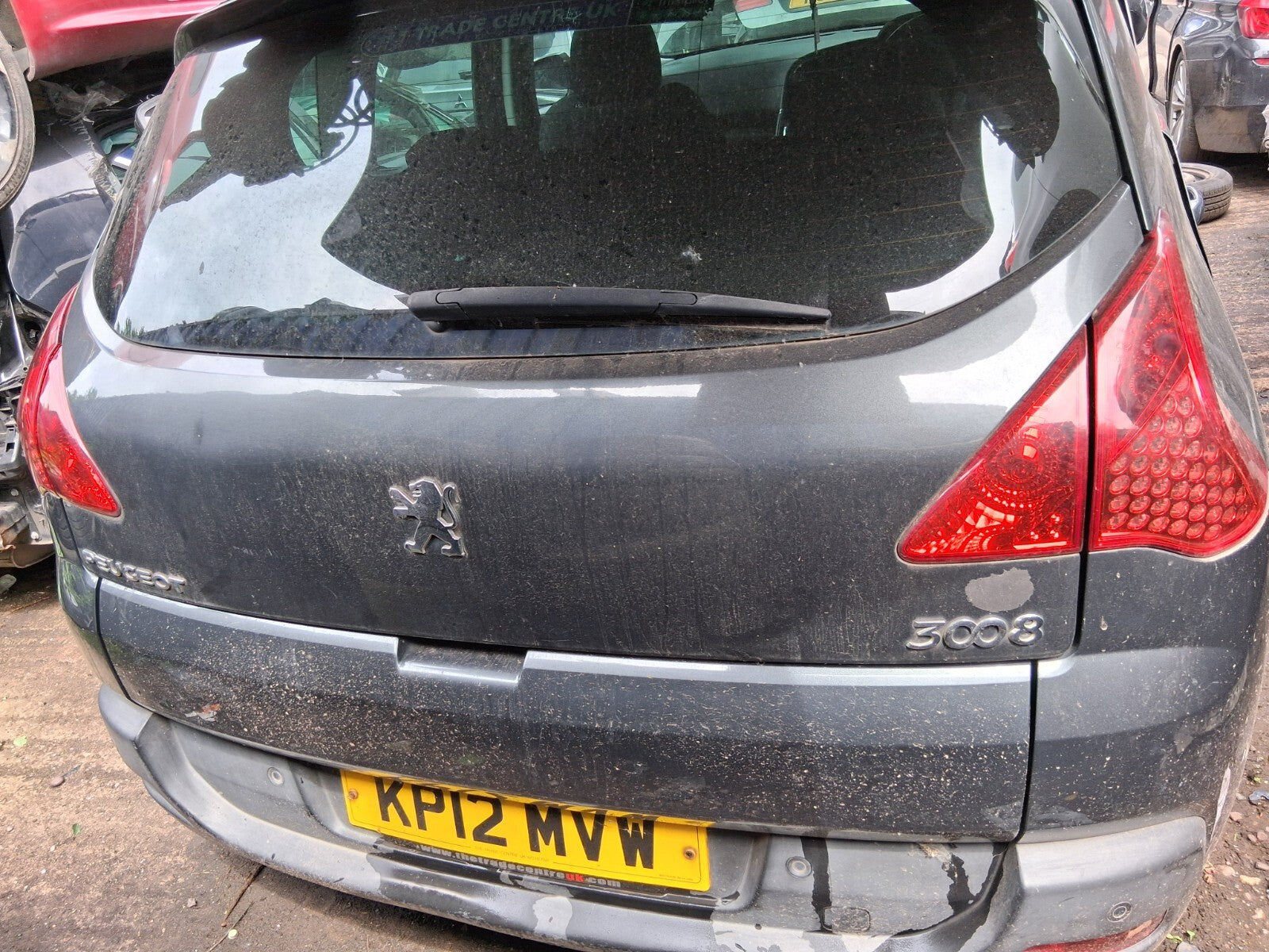 2012 PEUGEOT 3008 MK1 PRE FACELIFT LOWER TAILGATE BOOTLID GRIS SHARK KTPD