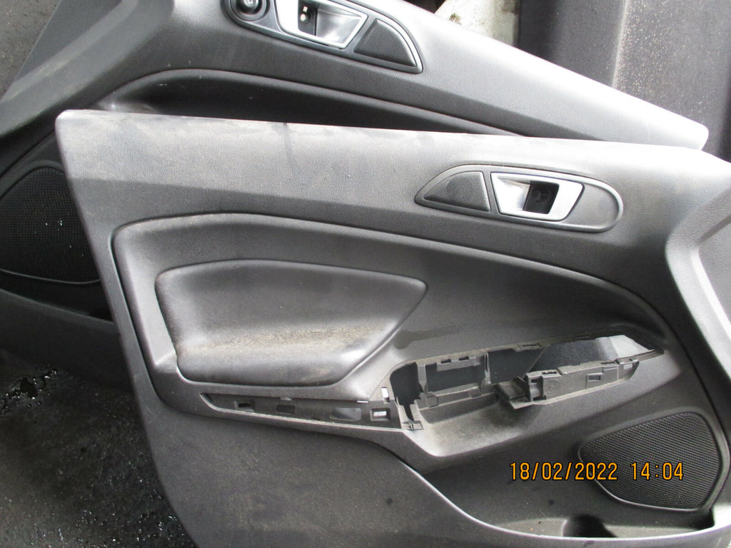 FORD ECOSPORT 2016 NSF PASSENGER SIDE FRONT PLASTIC DOOR CARD PANEL