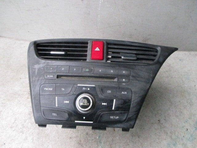 2013 HONDA CIVIC MK9 RADIO STEREO CD PLAYER HEAD UNIT 39100TV0E120M1