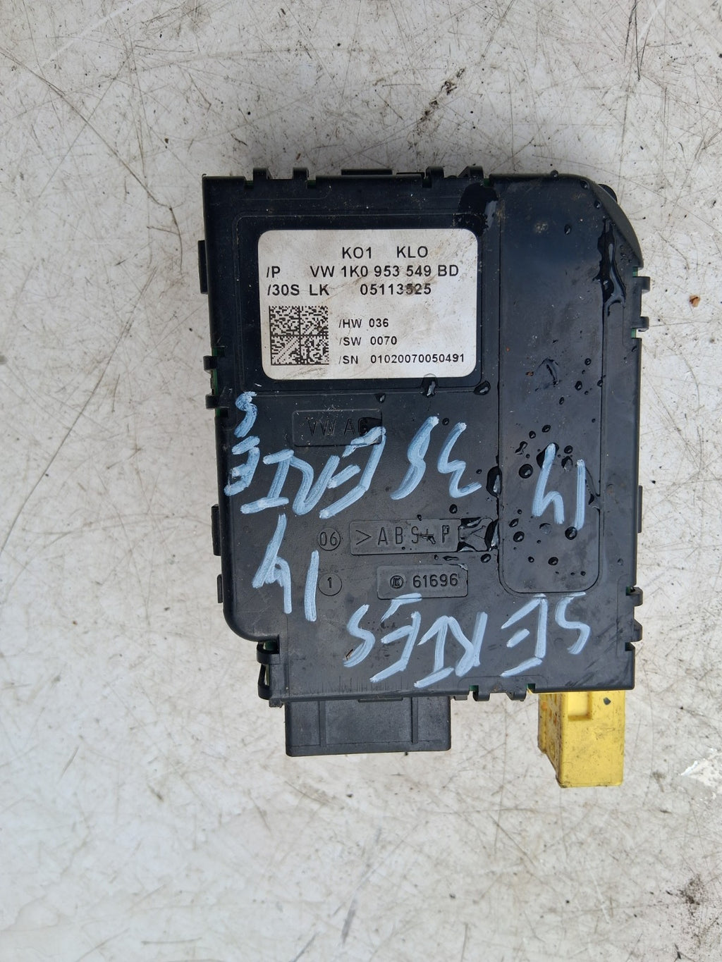 2014 BMW 3 SERIES F31 F30 STEERING ANGLE SENSOR 1K0953549BD
