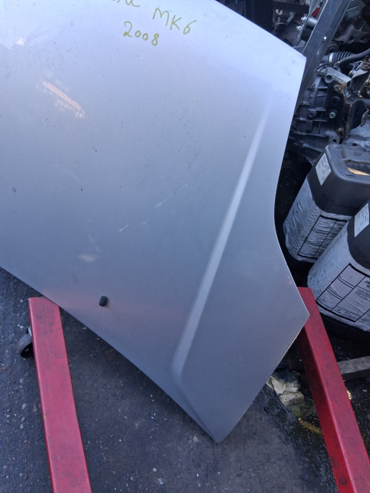 2008 FORD FIESTA MK6 FRONT BONNET HOOD PANEL SILVER